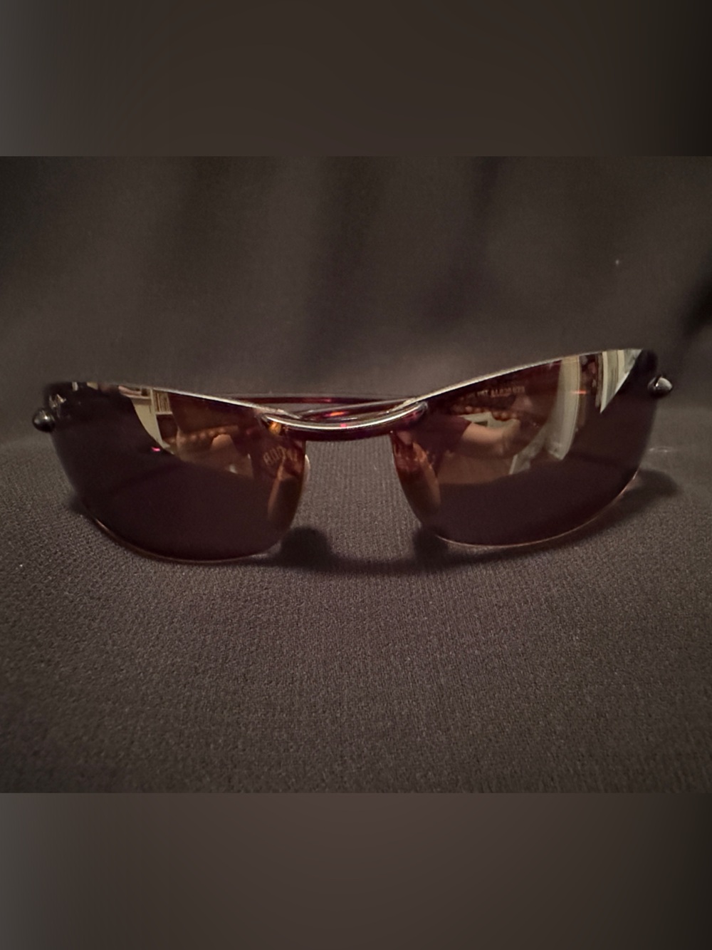 Maui Jim Rimless Sport Sunglasses MJ 405-10 polarized tortoise with Brown Lenses
